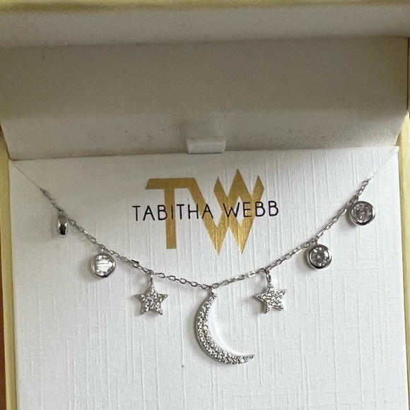 Tabitha Webb Moon Stars Stones Necklace 